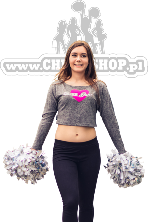 bluzka sportowa dla cheerleaders nietoperz cheer dance