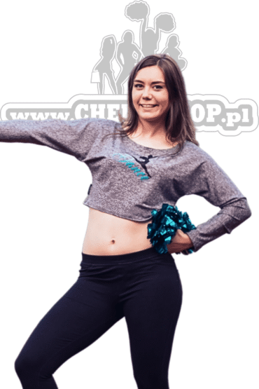 bluzka sportowa dla cheerleaders nietoperz dance, bluzka typu nietoperz, top nietoperz