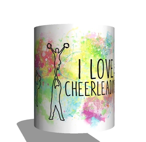 kolorowy kubek I love cheerleading