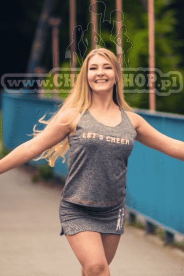 koszulka dla cheerleaders lets cheer przód