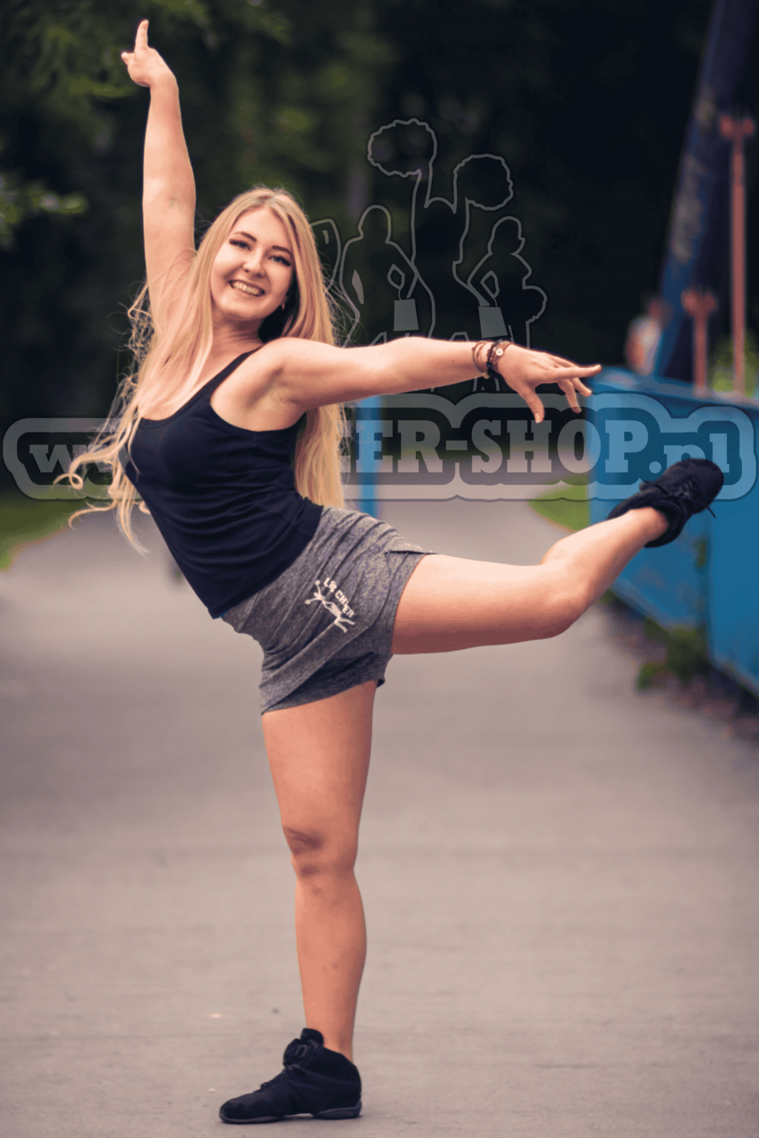 spódniczka treningowa stunt, odzież sportowa, strój do ćwiczeń, idealna dla cheerleaders, spódnico spodnie, spodenki