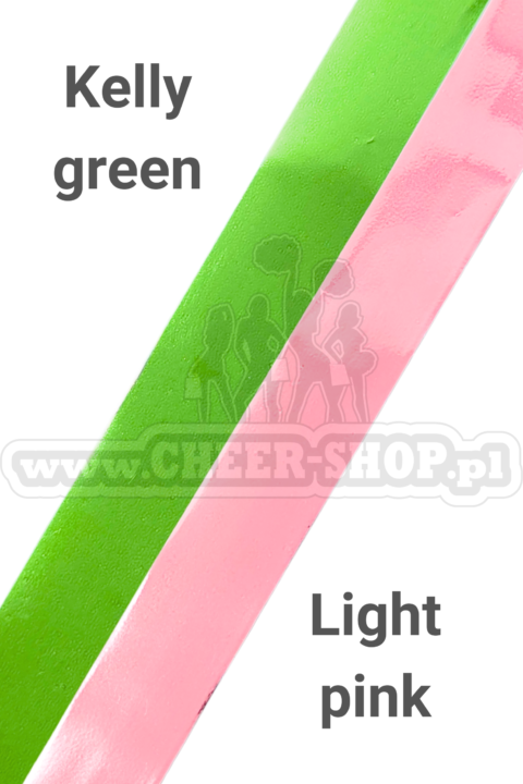 pompon mix metallic kelly green light pink