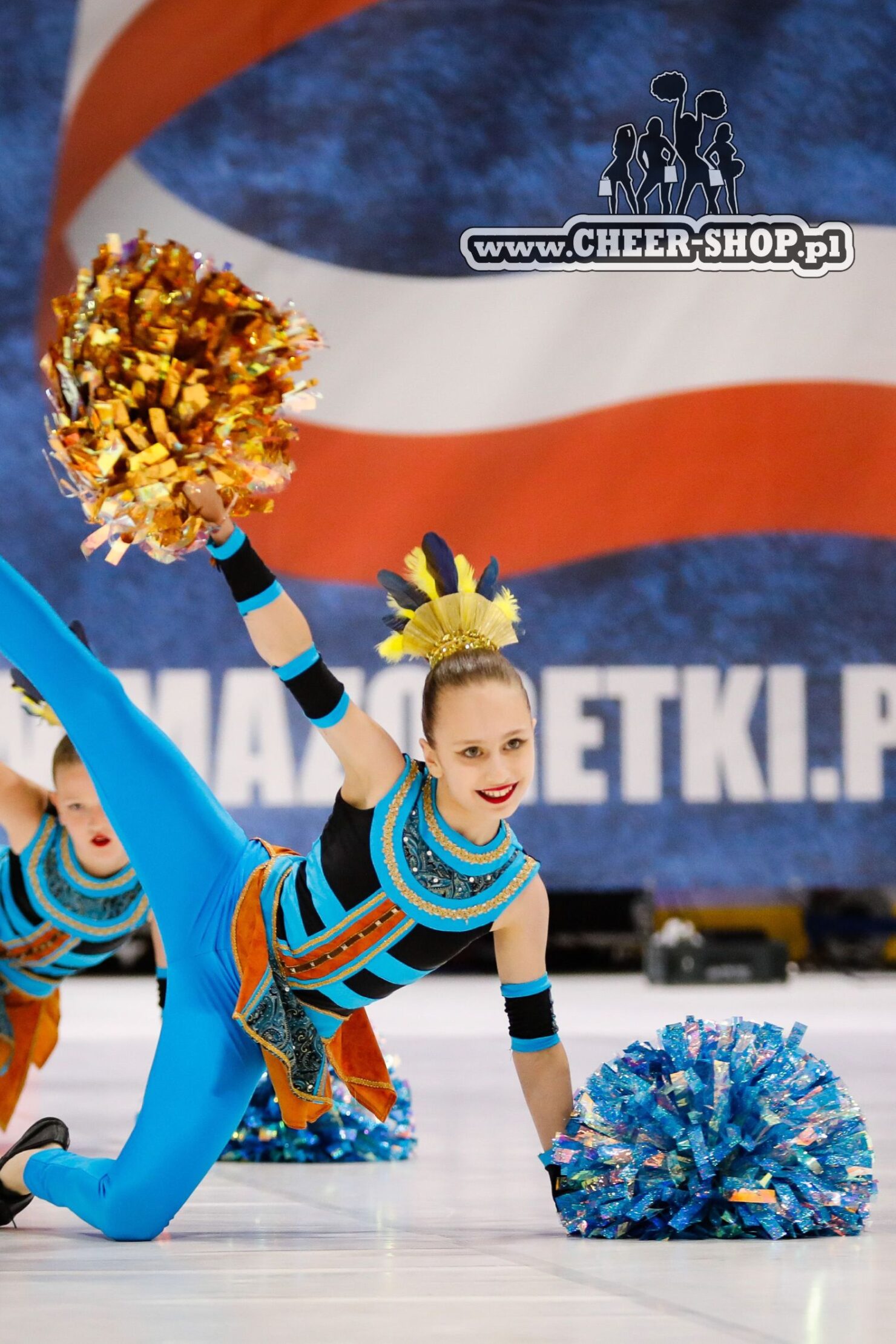 mix metallic poms, cheer poms, majorettes poms, pompony mażoretek, pompony cheerleaders