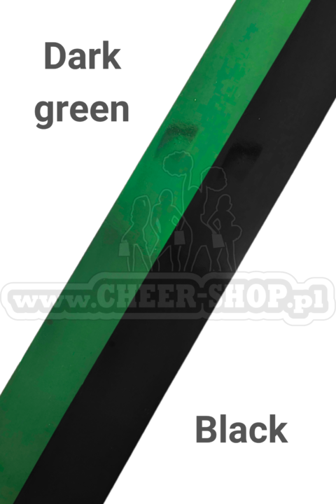 pompon mix metallic dark green black