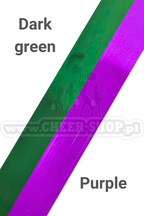 pompon mix metallic dark green purple