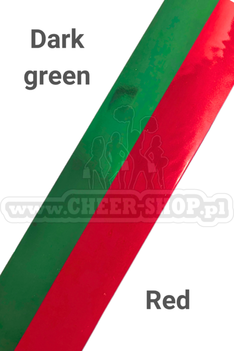 pompon mix metallic dark green red
