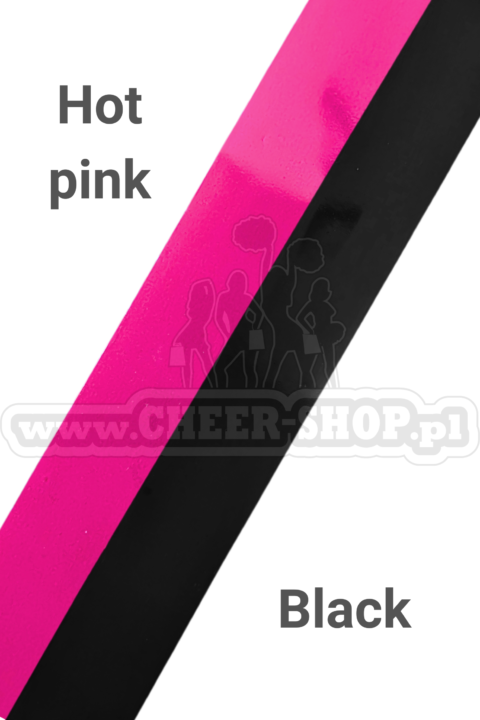 pompon mix metallic hot pink black