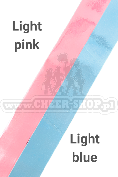 pompon mix metallic light pink light blue