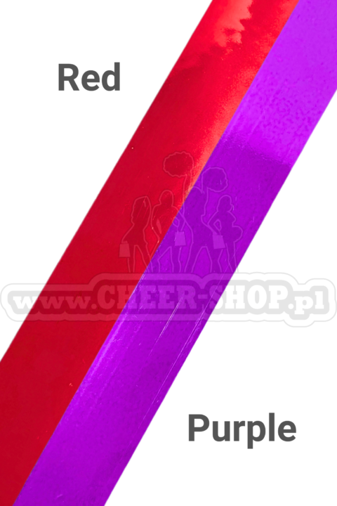 pompon mix metallic red purple