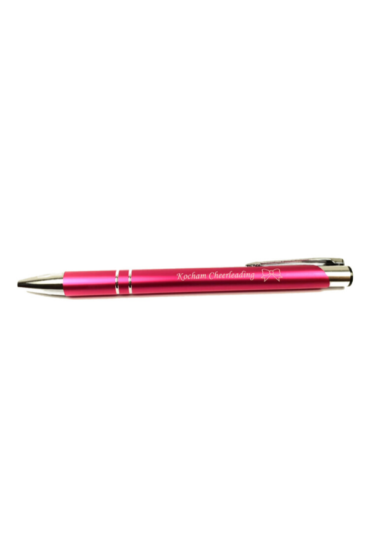 różowy długopis z grawerem kocham cheerleading, prezent