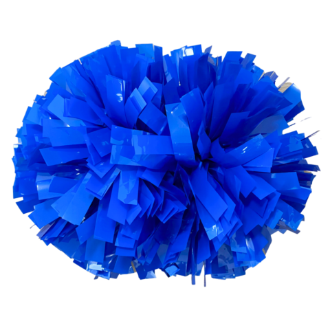 blue niebieski fluo pompon