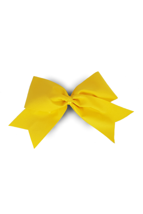 profesjonalna kokarda dla cheerleaders w kolorze żółtym