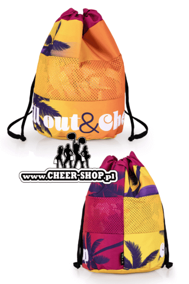 worek na pompony sunrise przód i tył, przechowywanie pomponów