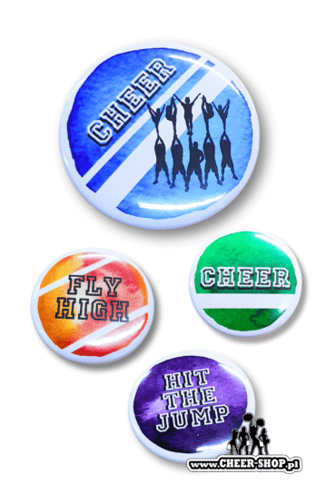 zestaw przypinek cheer