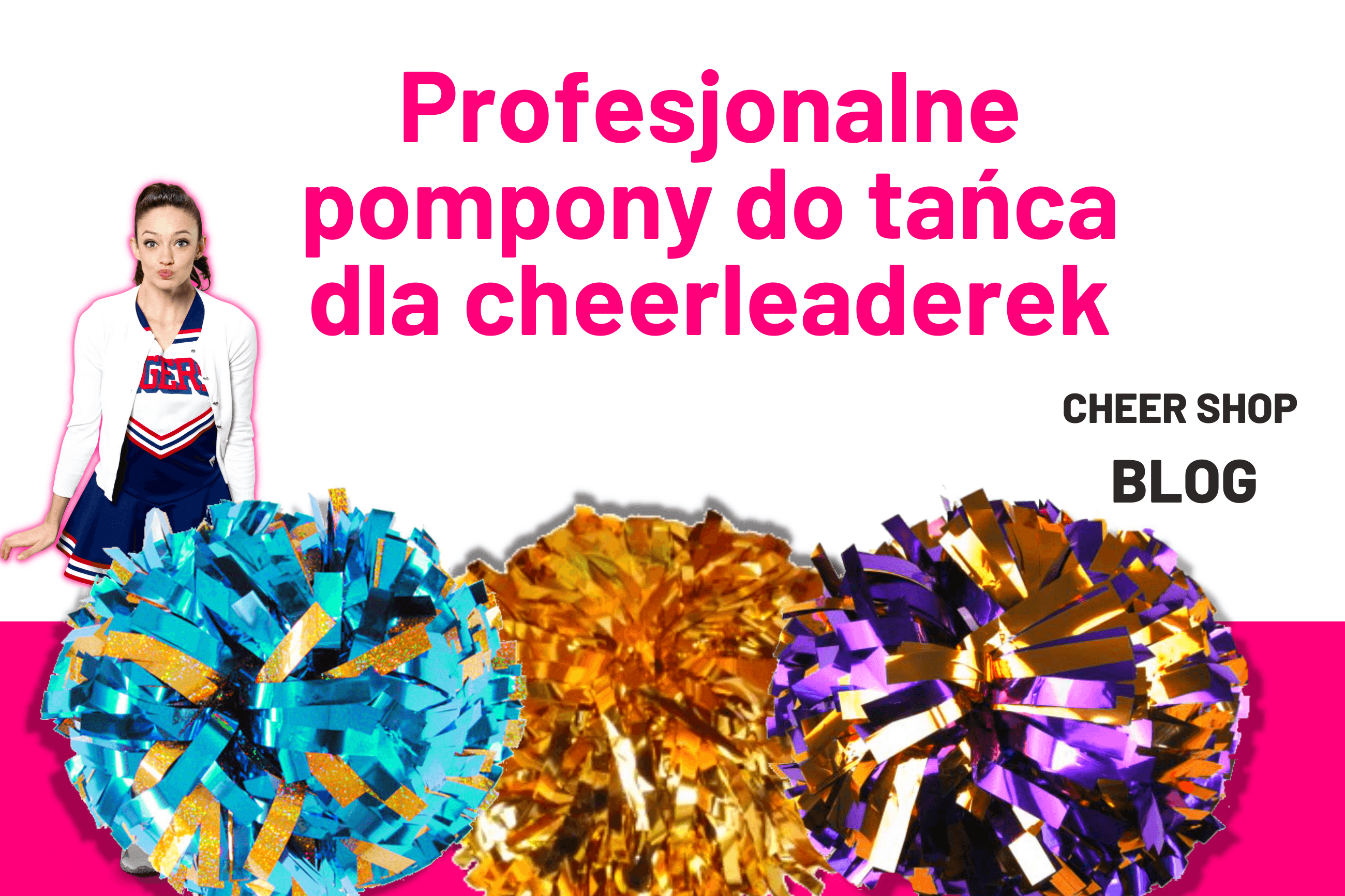 profesjonalne pompony dla cheerleaderek