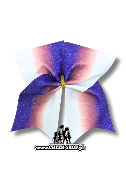 Kokarda trio lustrzane odbicie professional cheer bow, bows for cheerleaders, kokarda dla cheerleaderki