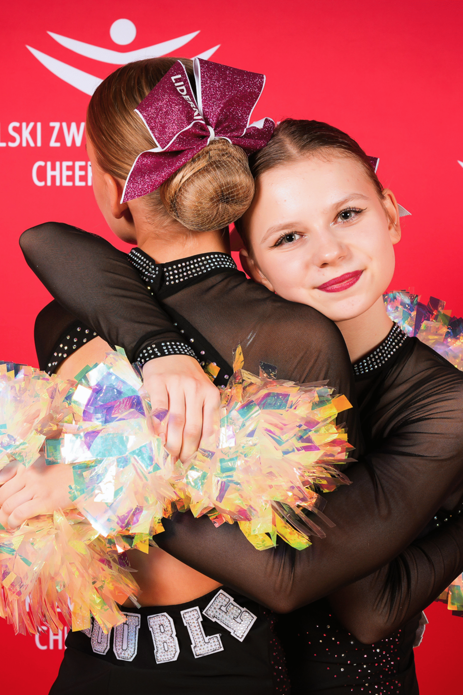 Brokatowa kokarda z twoim nadrukiem, personalizowana kokarda, customized bow, yours bow, cheer bow, bow for cheerleaders, professional bow, profesjonalna kokarda dla cheerleaderek 23