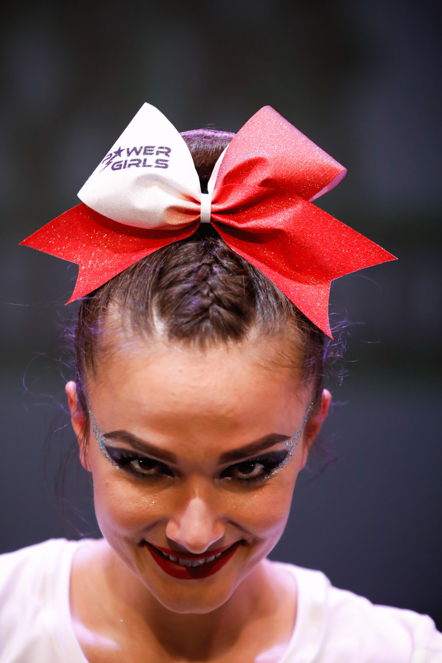 Brokatowa kokarda z twoim nadrukiem, personalizowana kokarda, customized bow, yours bow, cheer bow, bow for cheerleaders, professional bow, profesjonalna kokarda dla cheerleaderek 7