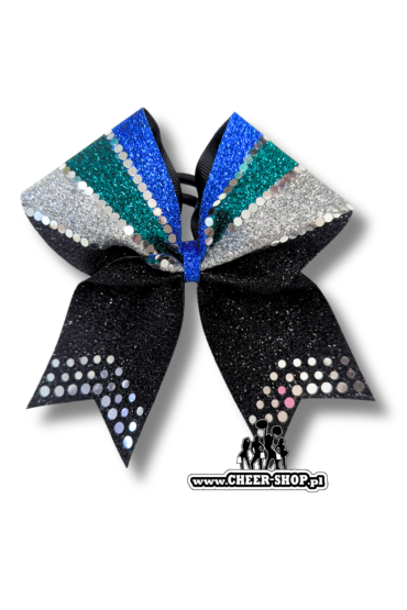 Kokarda All Star Junior czarno niebiesko zielono srebrna