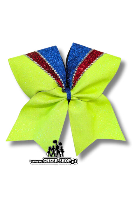 kokarda plotterowa all star, all star bow, cheer bow, profesjonalna kokarda do włosów, professional cheer bow, 3 kolory