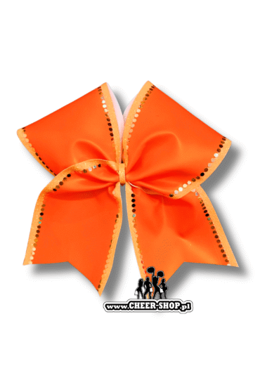 kokardka star line mat + brokat + cekiny