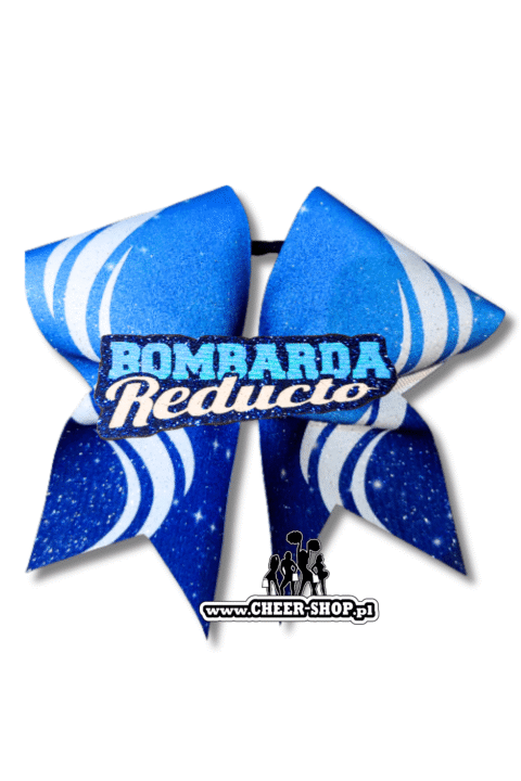 Bombarda Dance Academy, Bombarda Reducto, personalizowana kokarda 3D, środek 3D, kokarda dla cheerleaderek, cheer bow, 3D bow, 3D center, professional bow, bows for cheerleaders