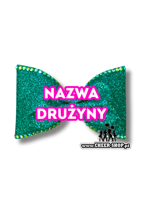Diamond Line Dance Bows, kokarda z twoim logiem, your logo, customized bow, kokarda z Twoim imieniem, kokarda z nazwą Twojej drużyny