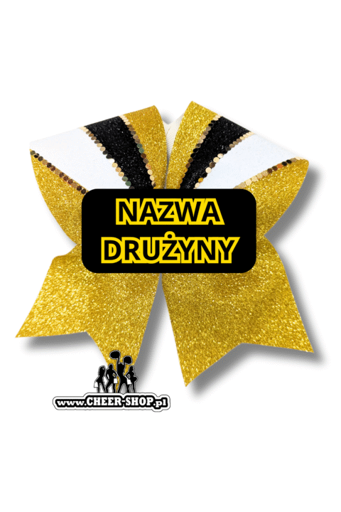 brokatowa kokarda, plotterowa kokarda, profesjonalna kokarda, professional bow, cheer bow, kokarda dla cheerleaders, kokarda z twoim logiem, your logo, customized bow, kokarda z Twoim imieniem