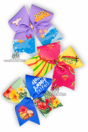 cheer camp bows, kokardy obozowe, kakardy dla cheerleaders, cheer bows, miękkie kokardy, economical bows