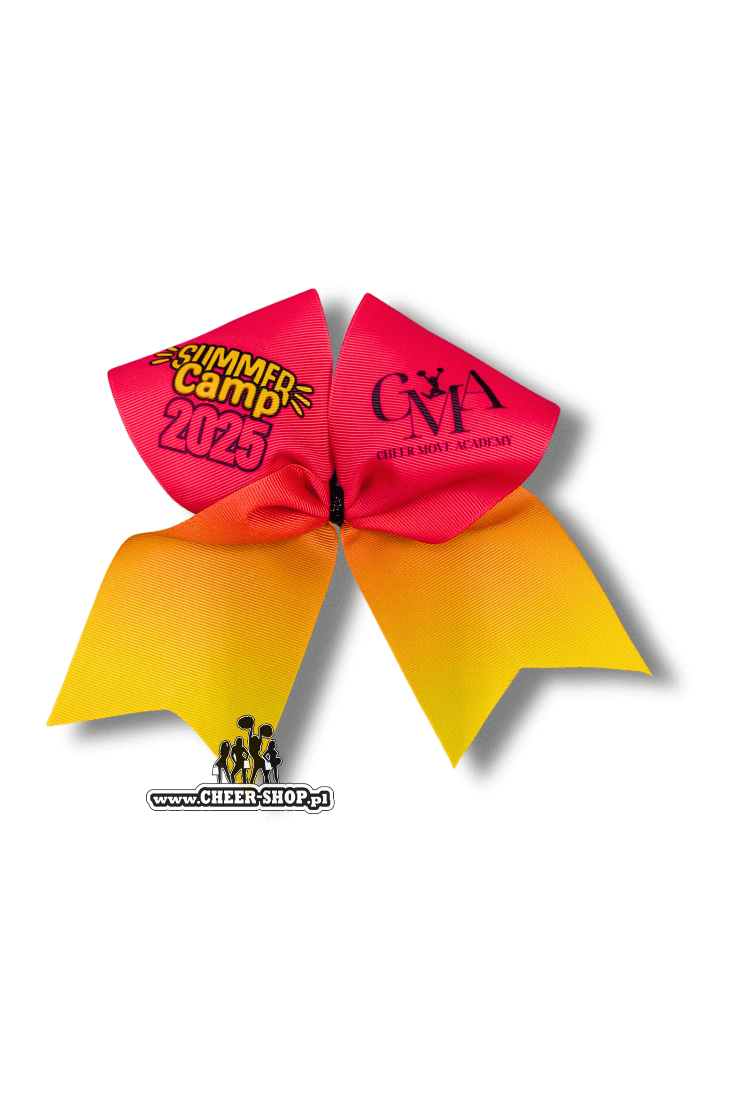 kokarda obozowa cheer move academy, camp bow, cheer bow, miękka kokardka
