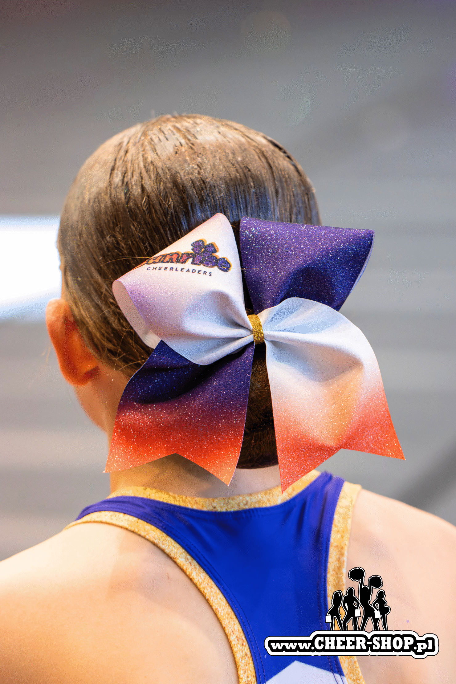 Sunrise Cheerleaders, kokardy z twoim własnym nadrukiem, kokardy brokatowe, kokardy dla cheerleaders, cheer bows, professional bows, your bow