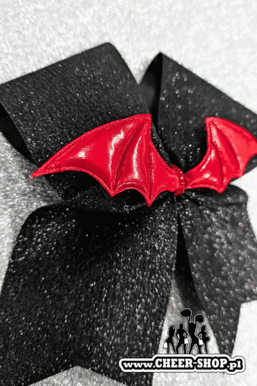 kokarda batman, batman bow, cheer bow, professional bow, kokarda profesjonalna, kokarda dla cheerleaderek, wings, skrzydła