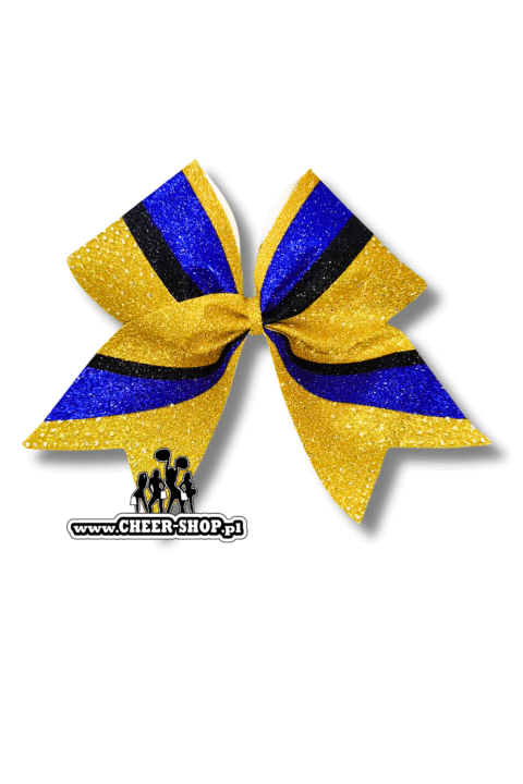 Kokarda Scale, profesjonalna kokarda dla cheerleaderek, professional bow, cheer bow, kokarda z dżetami, kokarda z cyrkoniami, środek 3D, 3D center, kokarda wolverine