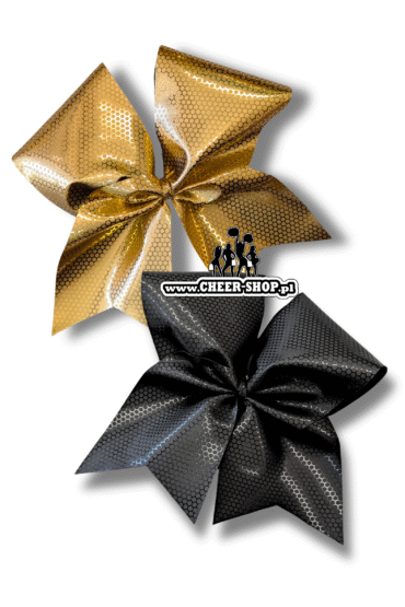Kokarda honeycomb, kokarda metaliczna, metallic bow, honeycomb bow, cheerbow, cheershop