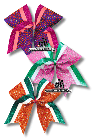 kokarda cupie level seven, level 7, cheerleading, kokarda z dżetami, kokarda z diamencikami, cheer bow, gemstones, rhinestones, cheershop, best bow, cheersport