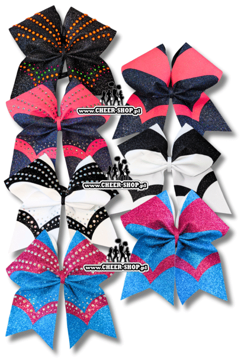 kokarda grand champion, cheer kokarda cheer bow, kokarda dla cheerleaderki, kokarda level 7, kokarda z dżetami, kokarda ze zdobieniami