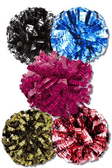 Pompony zebra, pompony dla cheerleaderek, oryginalne pompony, profesjonalne pompony dla cheerleaders, cheer poms
