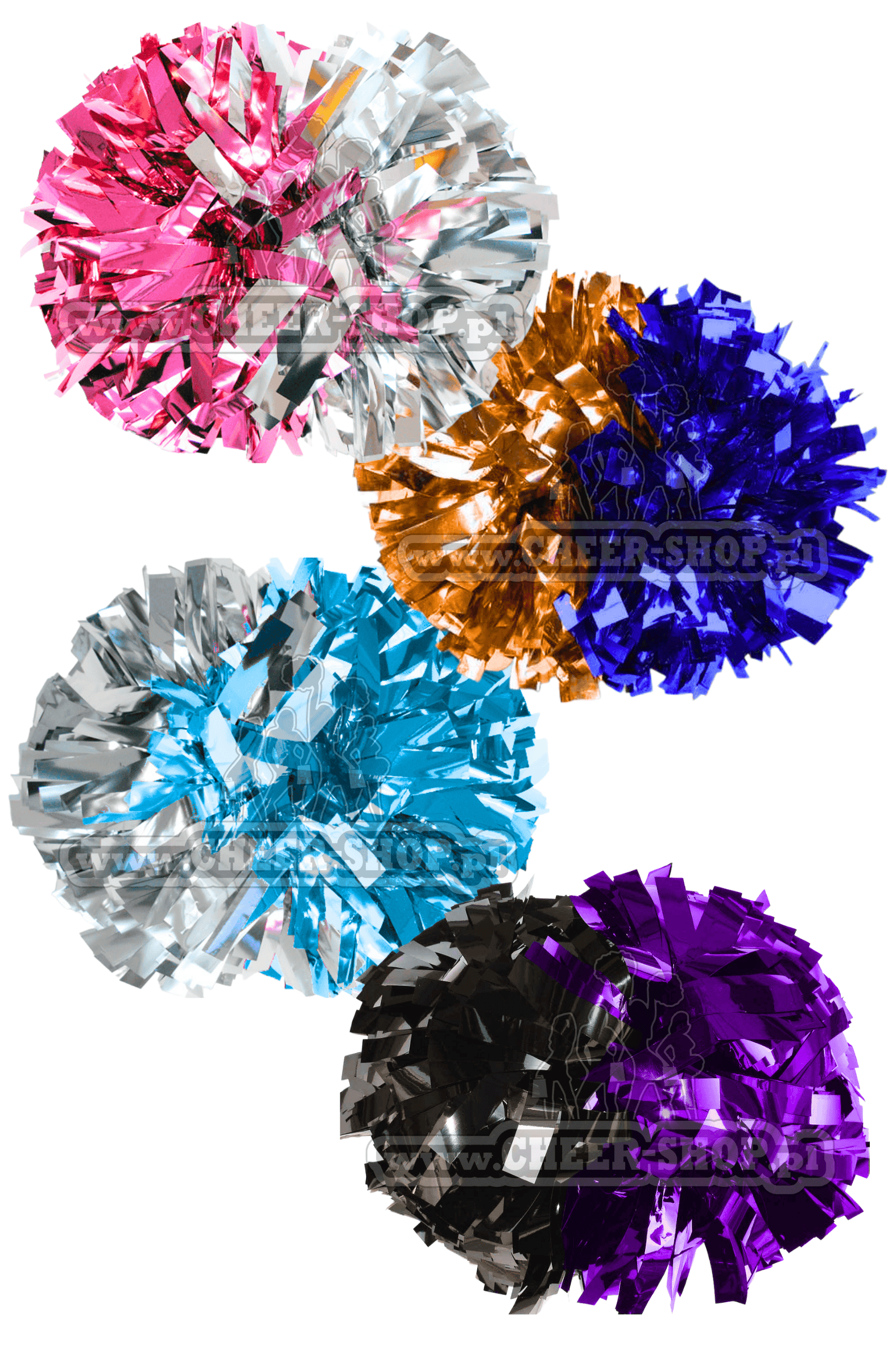 pompony duo, pompony dwukolorowe, pompony dla cheerleaderek, oryginalne pompony, idealne pompony