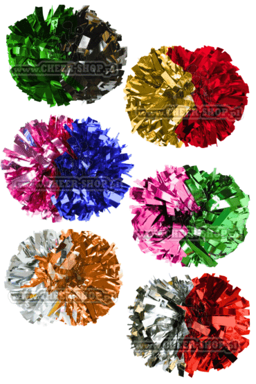 pompony duo, pompony dwukolorowe, pompony dla cheerleaderek, oryginalne pompony, idealne pompony