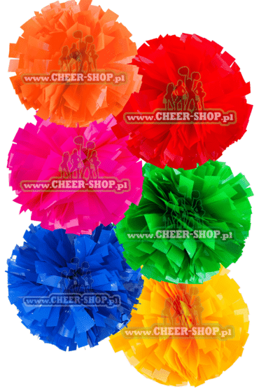 pompony fluo, pompony dla cheerleaders