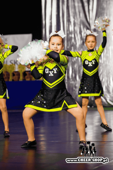 pompony na zawody, pompony dla cheerleaders, cheer poms, crystal poms, pompony crystal