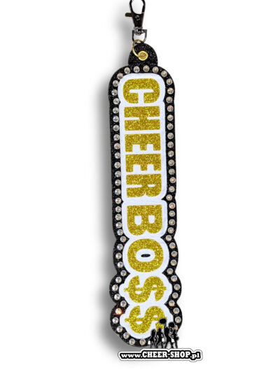 giga brelok cheer boss, duży brelok, brelok do plecaka, breloczek dla cheerleaderki, keychain cheer boss, brelok z dżetami, brelok dla cheerleaders