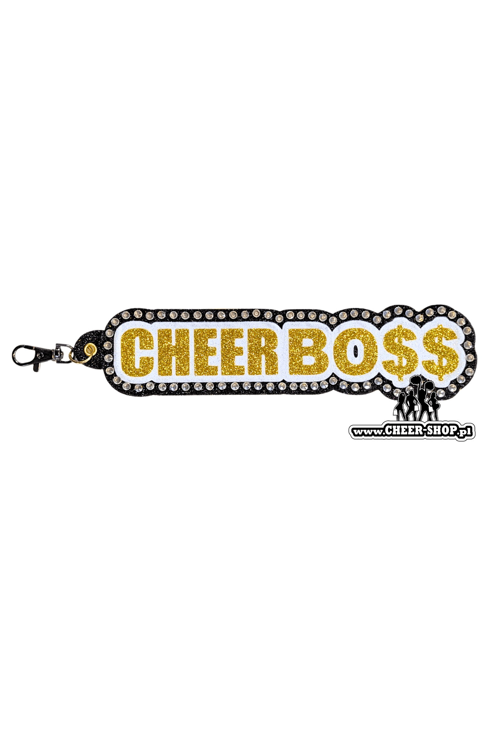 giga brelok cheer boss, duży brelok, brelok do plecaka, breloczek dla cheerleaderki, keychain cheer boss, brelok z dżetami, brelok dla cheerleaders2