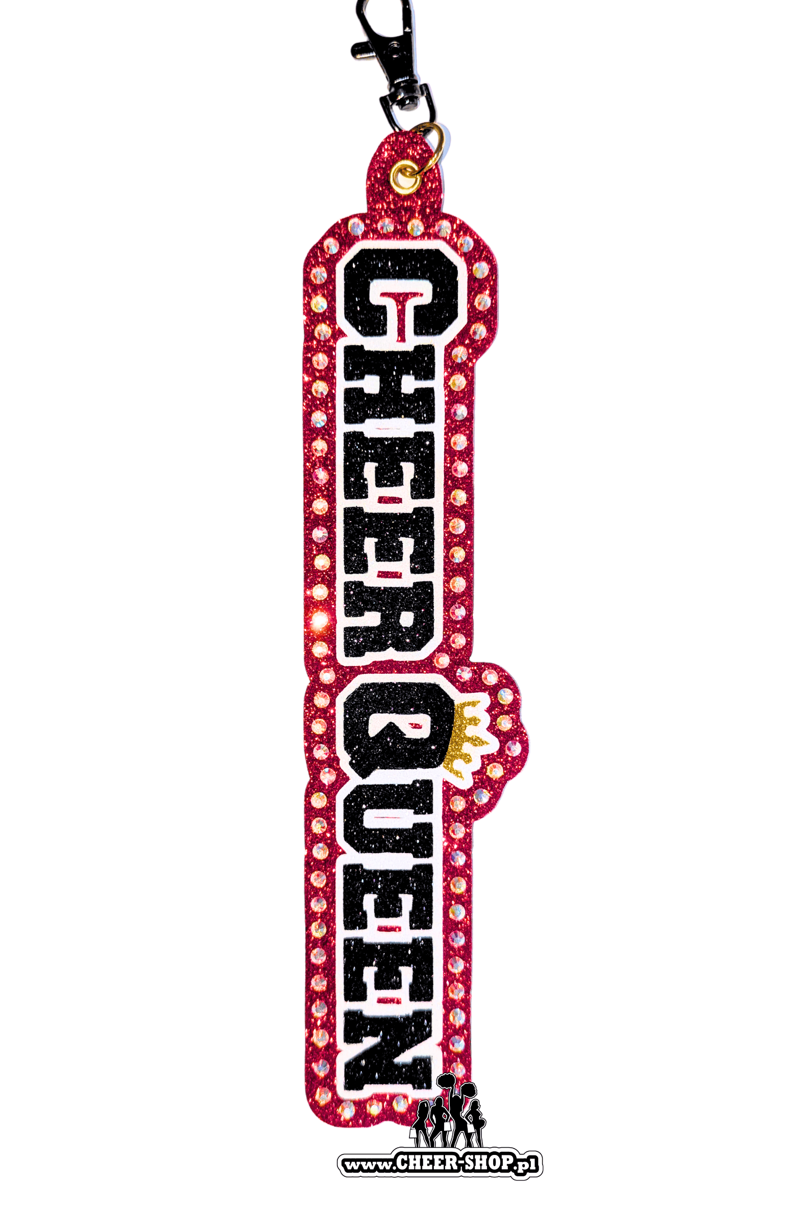 giga brelok cheer queen, duży brelok, brelok do plecaka, breloczek dla cheerleaderki, keychain cheer queen, brelok z koroną, brelok dla cheerleaders