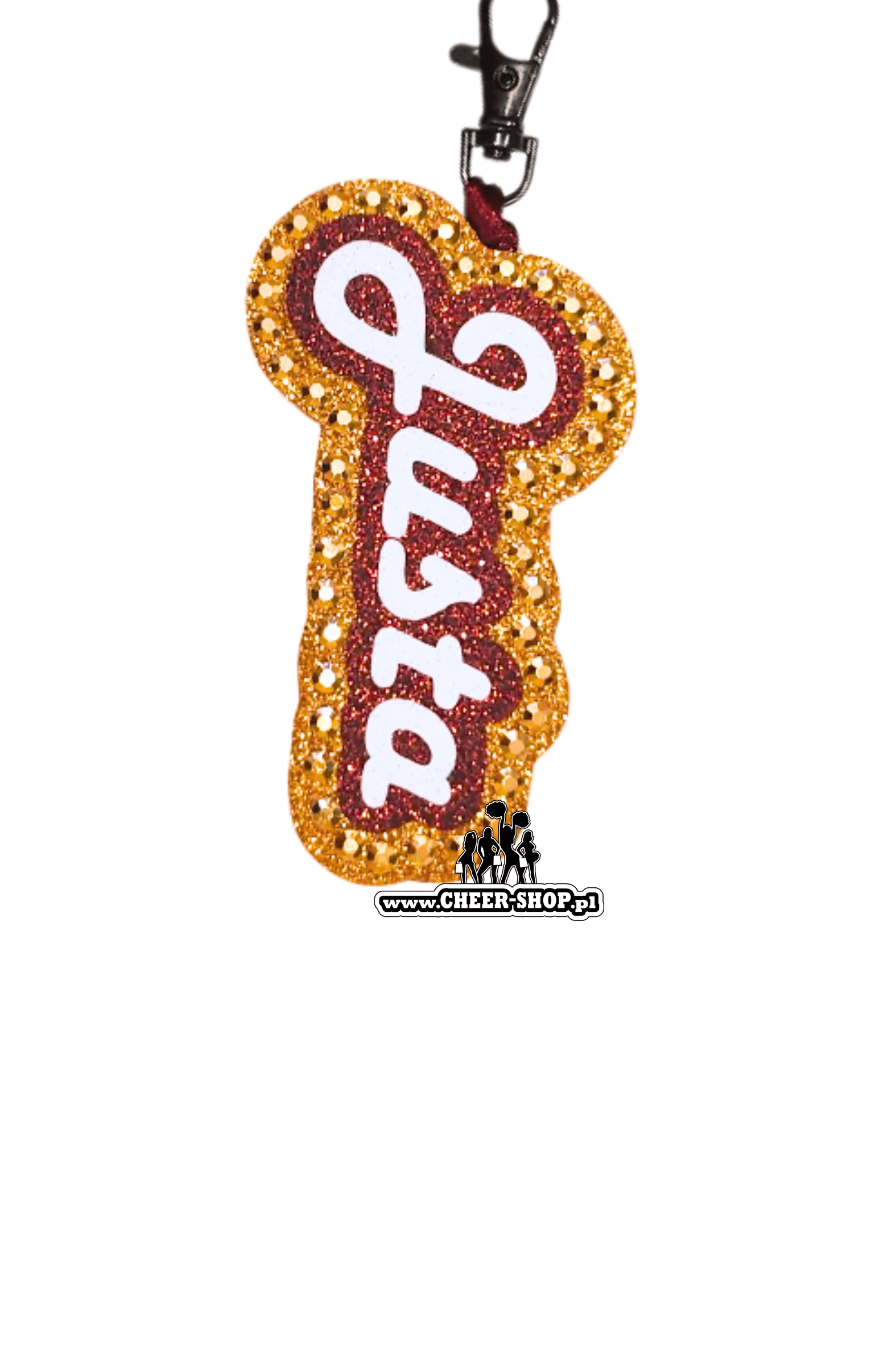 giga brelok, duży brelok, brelok do plecaka, breloczek dla cheerleaderki, personalizowany breloczek, customized keychain, personalized keychain, brelok z imieniem justa justyna
