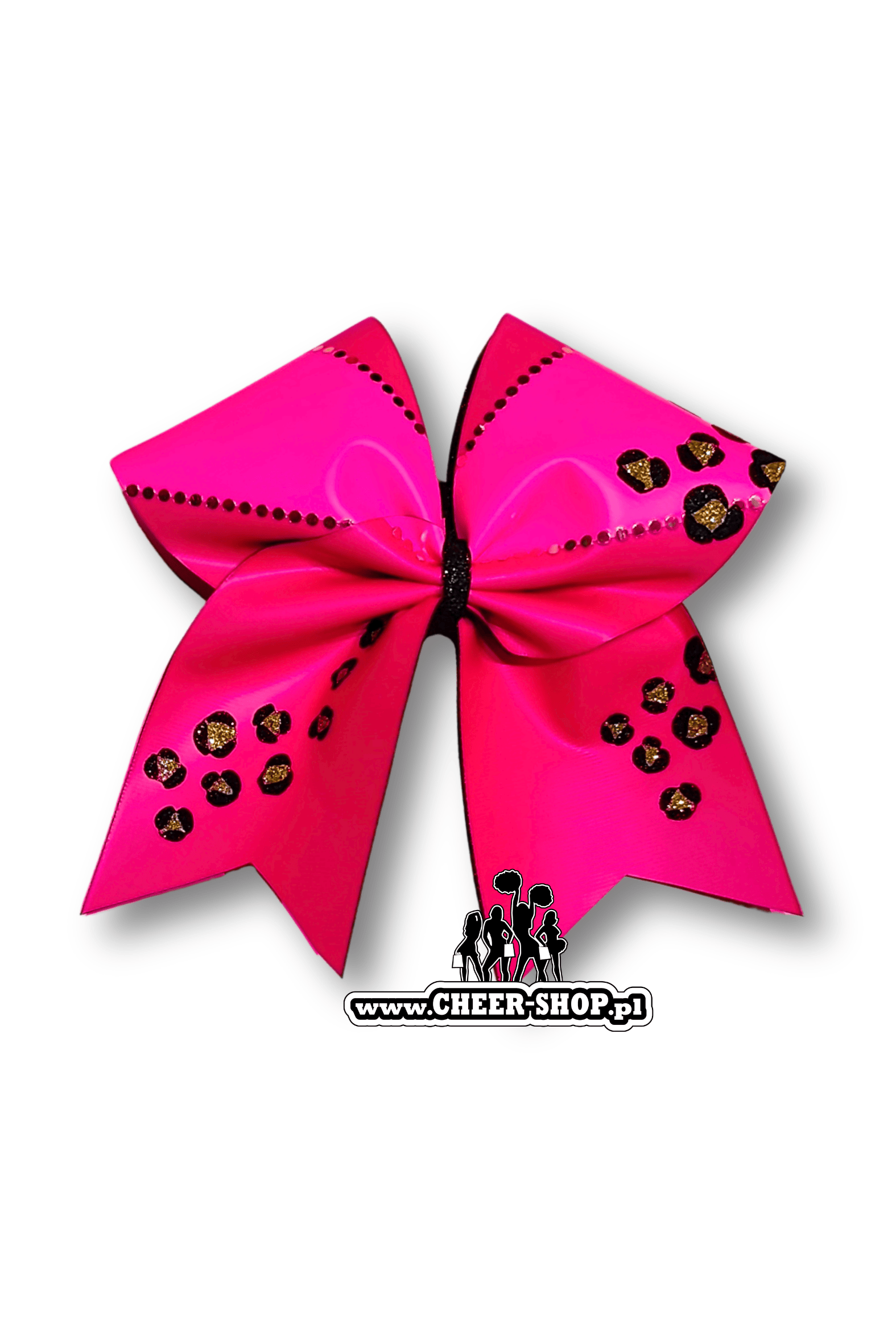 Brokatowa kokarda z twoim nadrukiem, personalizowana kokarda, customized bow, yours bow, cheer bow, bow for cheerleaders, professional bow, profesjonalna kokarda dla cheerleaderek gimone