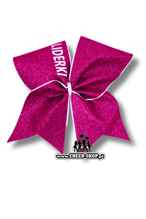 Brokatowa kokarda z twoim nadrukiem, personalizowana kokarda, customized bow, yours bow, cheer bow, bow for cheerleaders, professional bow, profesjonalna kokarda dla cheerleaderek, liderki róż