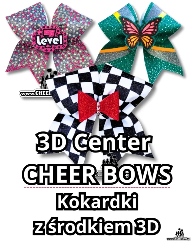 Kokardki z centrum 3D, 🇬🇧⬇️ to świetny pomysł, aby naszą Cheer 🎀 koronę 👑 zrobić jeszcze bardziej wyraźną i jeszcze spersonalizowaną!Co więcej, czy wiesz, że możemy środek 3D zrobić odpinany?
🪩 Jest to mega rozwiązanie, jeśli z jednej strony potrzebujesz jednolitych kokard dla całego klub, ale też potrzebujesz personalizacji.☝️Zatem JEDNA KOKARDKA DWA WZORY!🤩Kokardki dla cheerleaders od Cheer-Shop.pl dają wiele możliwości designu, ale także mocowania!
Wybierasz:
🥳 gumki do włosów,
🥳 mocny klips krokodylek,
a 🤩 może brelok do plecaka🎒?Cheer-Shop.pl to nie tylko perfekcyjne kokardki, ale także wspaniała obsługa. DOTRZYMUJEMY TERMINÓW! 📆📦
Realizujemy też zamówienie last minute!Napisz do nas już teraz i kup najlepsze kokardki na nadchodzący,pełen sukcesów🥇 sezon!🇬🇧
Bows with a 3D center are a great idea to make our 🎀Cheer Crown 👑 even more eye-catching and personalized!😎What's more, did you know that we can make the 3D center detachable?‼️
🪩 This is a great solution if, on the one hand, you need uniform bows for the whole club, but also need personalization.☝️So ONE BOW, TWO DESIGNS! 😎Bows for cheerleaders from Cheer-Shop.pl offer many design options, but also many attachment options!
You can choose:
🥳 hair ties,
🥳 strong crocodile clips,
or 😎 maybe a backpack clip 🎒?Cheer-Shop.pl not only offers perfect bows, but also great service. WE MEET DEADLINES! 📆📦
We also fulfill last-minute orders!Write to us now and buy the best bows for the coming successful 🥇season!#cheershop #cheerbows #3dbows #cheerleading #cheerseason